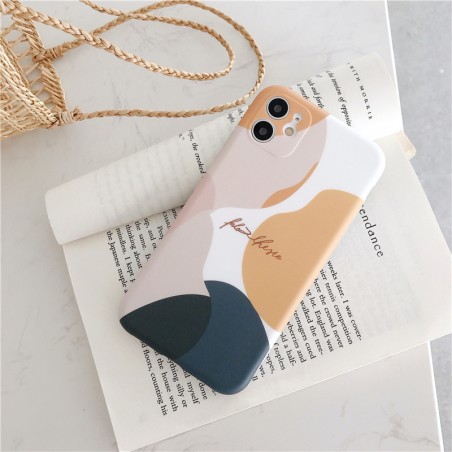 Creative Color Matching Frosted Mobile Phone Case