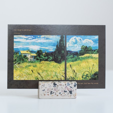Nordic Minimalist Modern Terrazzo Decor Postcard Holder Desktop Photo & cards Holder