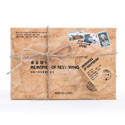 Original Shaped Postcard Retro Memories 30 PCS/Box