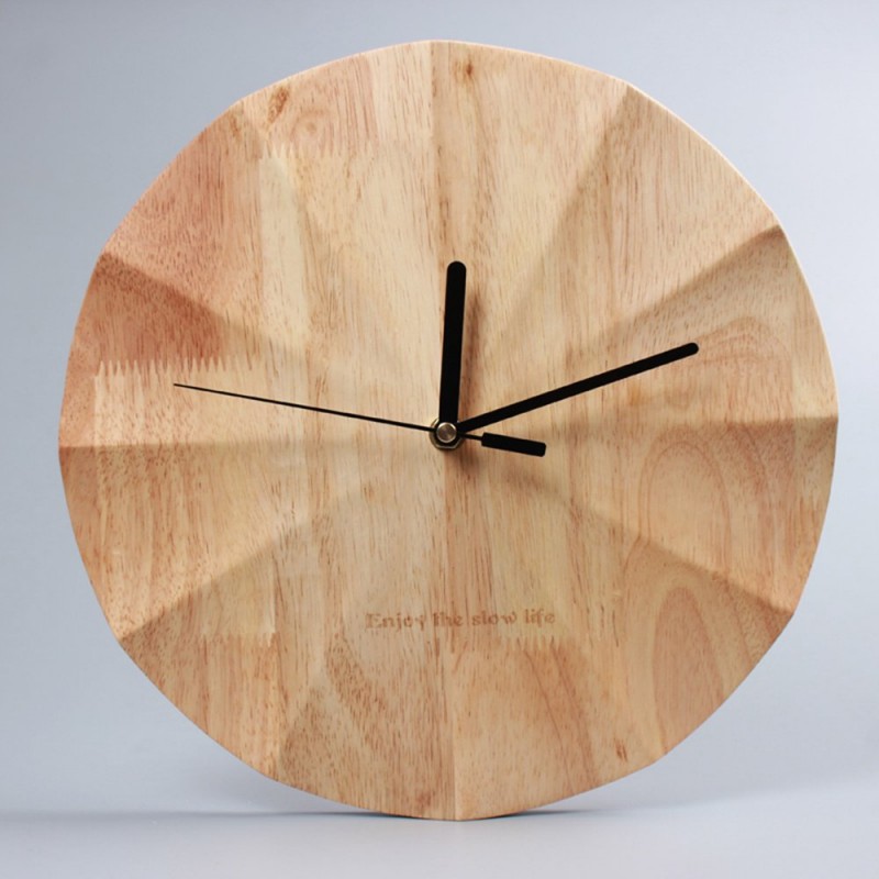 Nordic Minimlaist Style Wooden wall clock