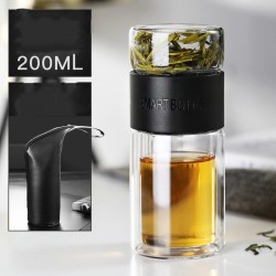 Tea & fruit infuser bottle with sleeve, travel tumbler
