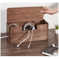 Original Wooden Wire Storage Box With Large Capacity